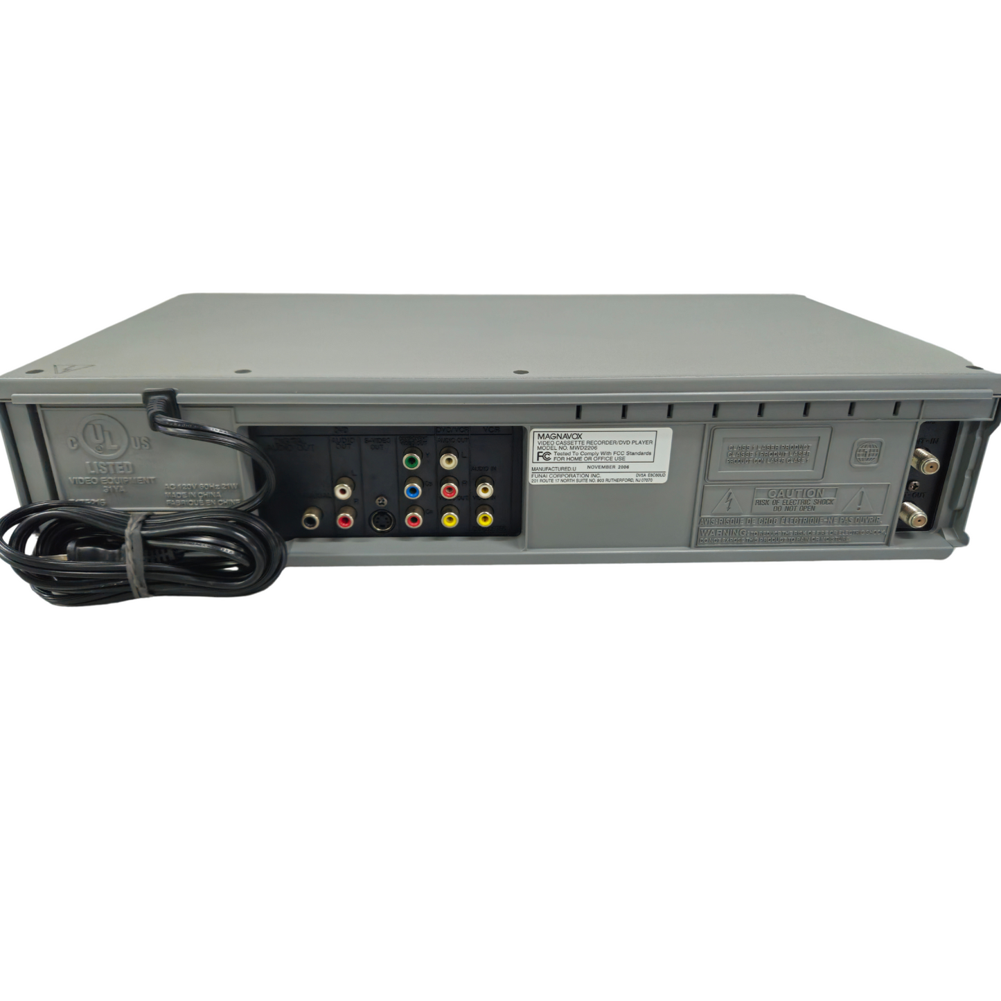 Magnavox MWD2206 DVD VCR Combo Player | 4-Head Hi-Fi VHS