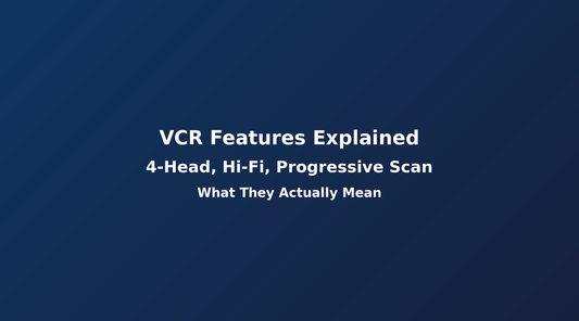 Understanding DVD VCR Combo Player Features: 4-Head, Hi-Fi, Progressive Scan Explained