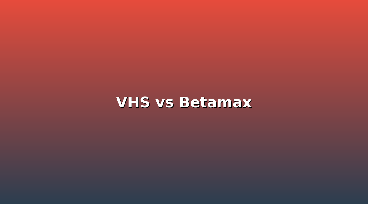 VHS vs Betamax | The Format War History Explained – TEKlinq