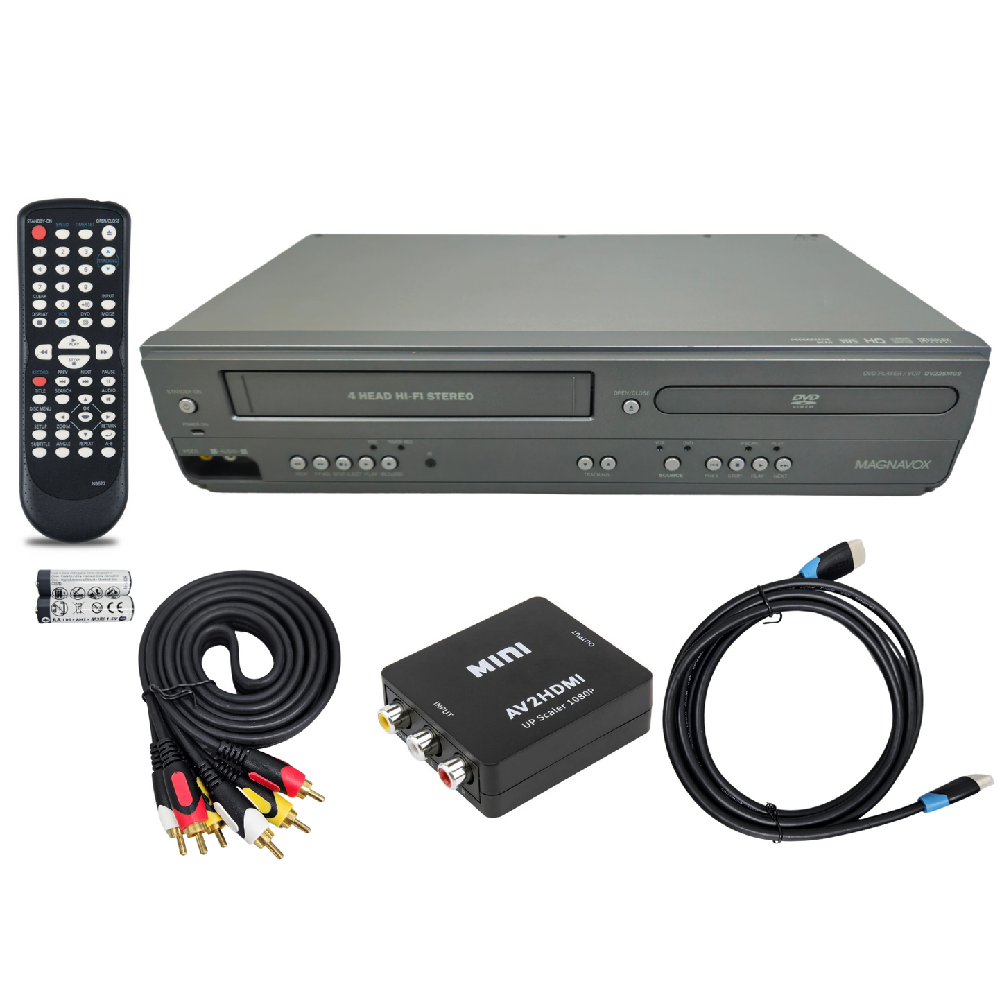 Magnavox DV225MG9 DVD VCR Combo Player | 4 Head Hi-Fi Stereo VHS