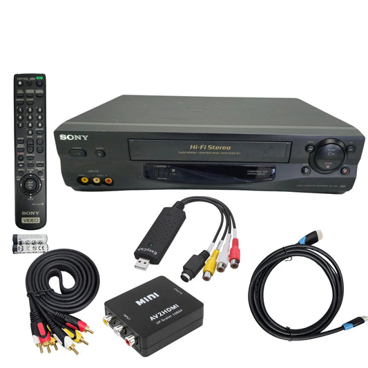 Sony SLV-N55 VCR VHS Transfer Bundle