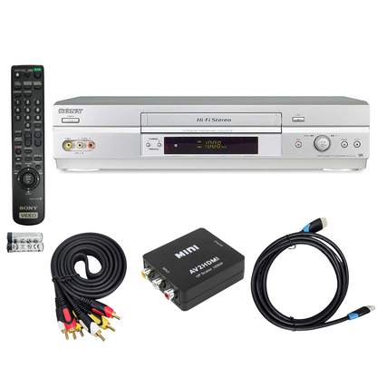 Sony SLV-N750 VCR (Refurbished) | 4 Head Hi-Fi Stereo VHS Recorder