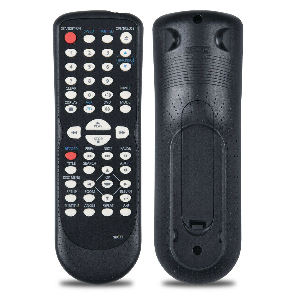 NB677 Replacement Remote Control for Magnavox DVD/VCR Player Models DV220MW9 DV225MG9